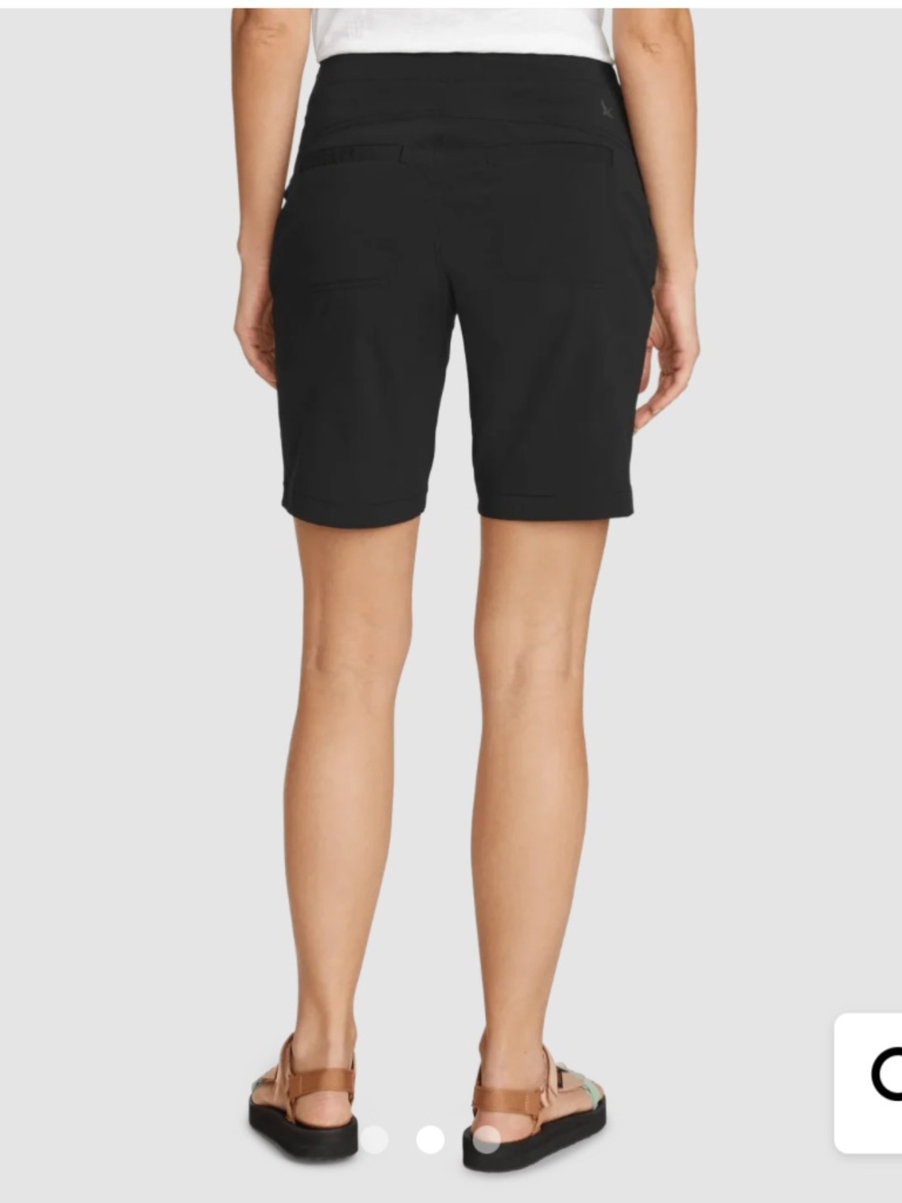 Eddie Bauer Black Horizon Bermuda high rise shorts NEW NWT - Picture 2 of 6